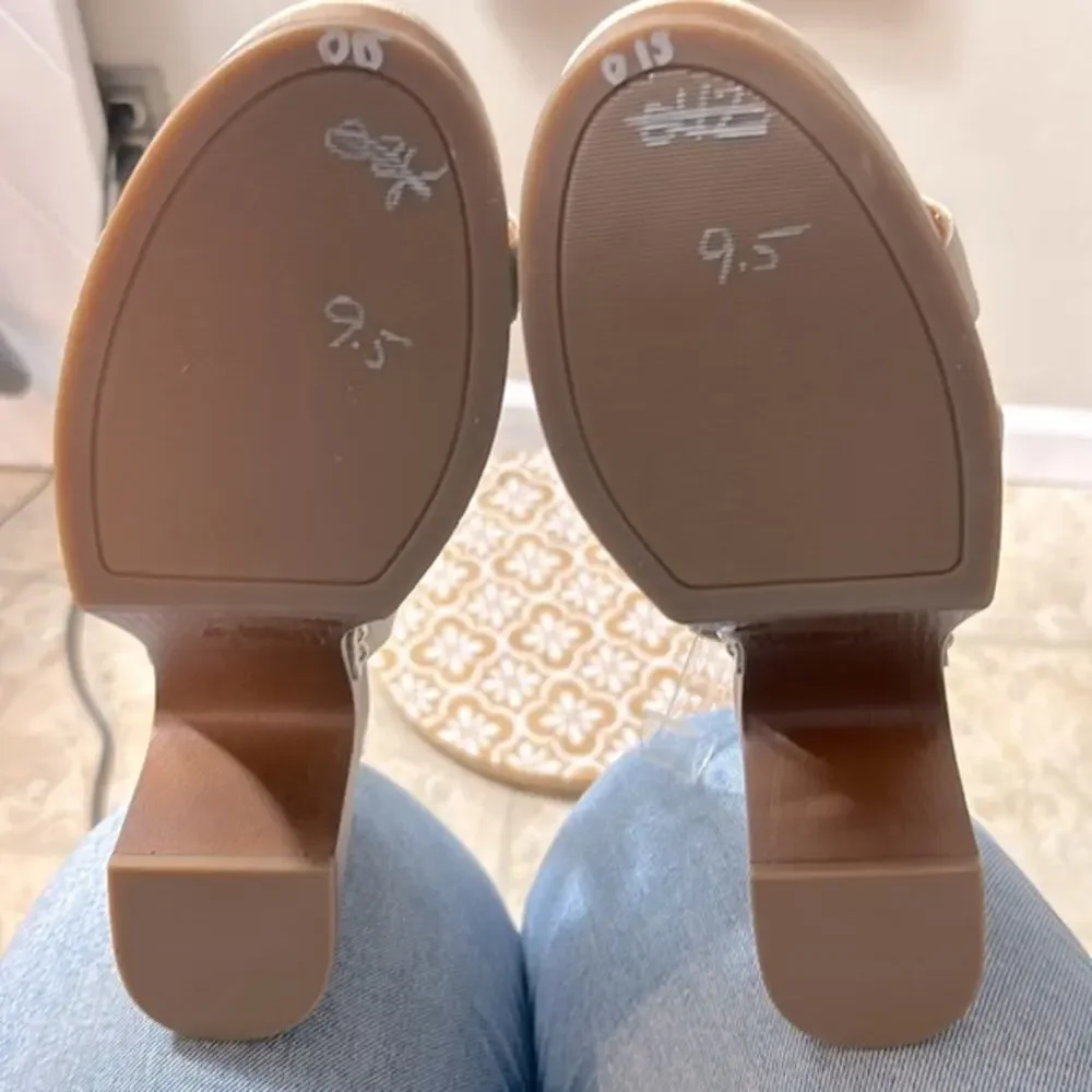NWT Lucky Brand vanilla Imana platform strappy sandals